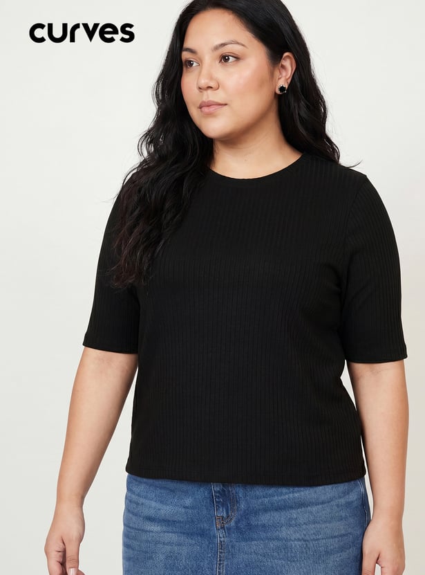 Women Ribbed T-shirt