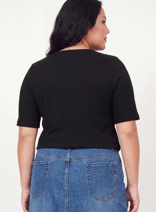 Women Ribbed T-shirt