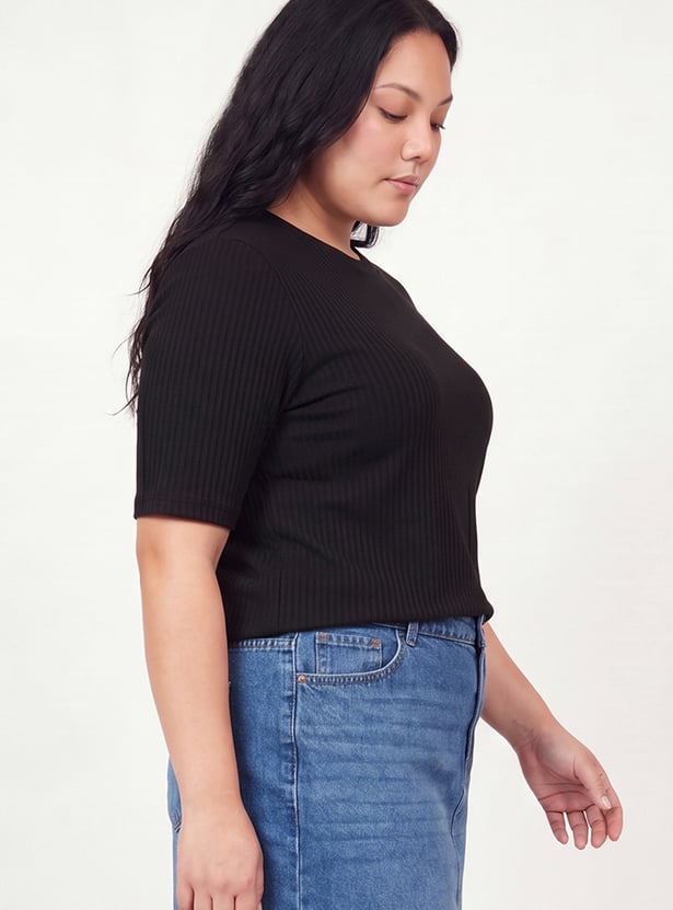 Women Ribbed T-shirt