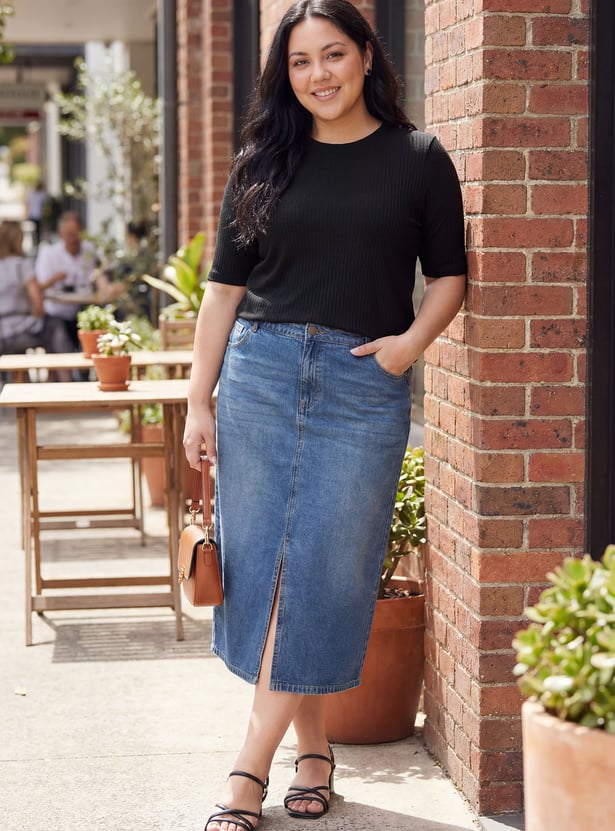 Women Ribbed T-shirt
