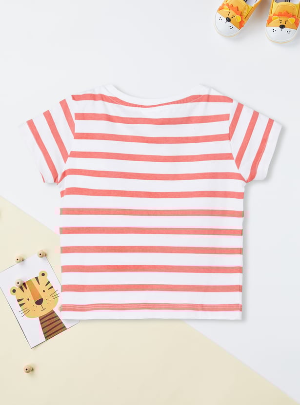 Boys Washed Denim Dungaree with T-shirt