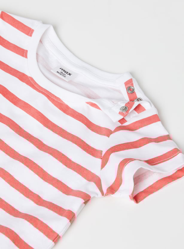 Boys Washed Denim Dungaree with T-shirt