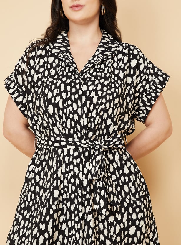 Women Printed Midi Dress