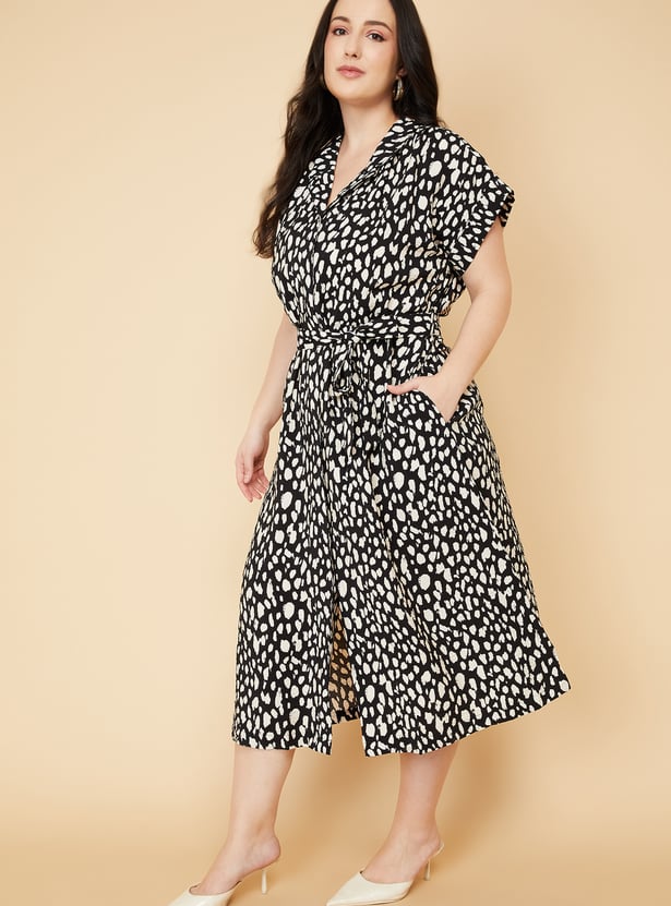 Women Printed Midi Dress