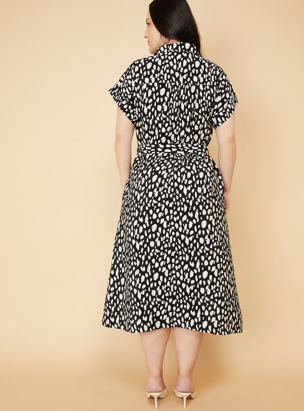 Women Printed Midi Dress