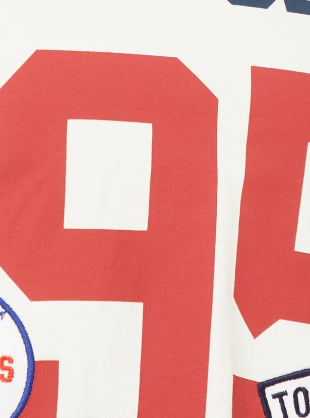 Women Printed Boxy Fit Sports T-shirt