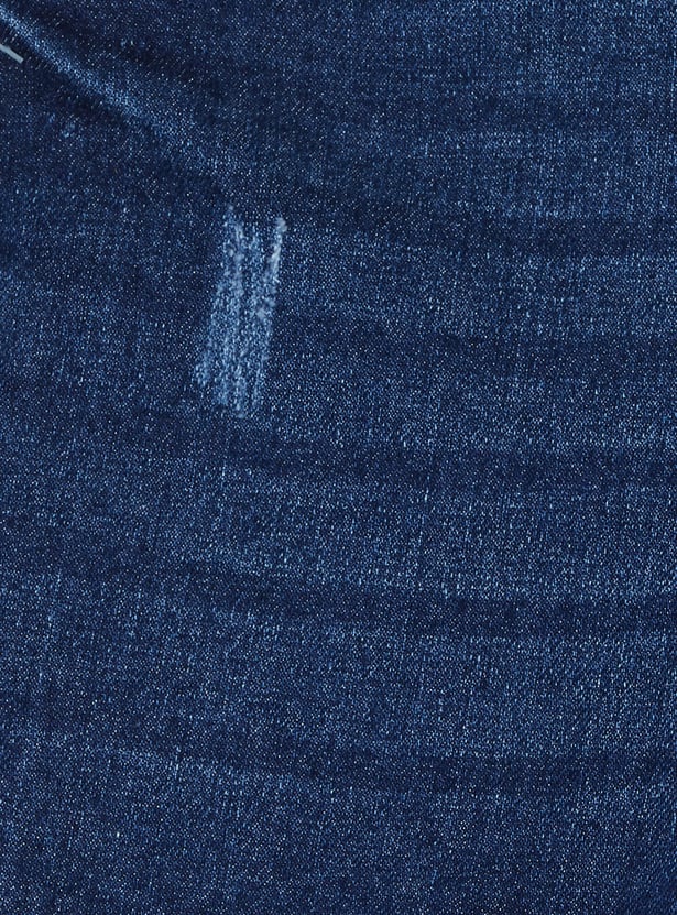 Girls Distressed Denim Shorts