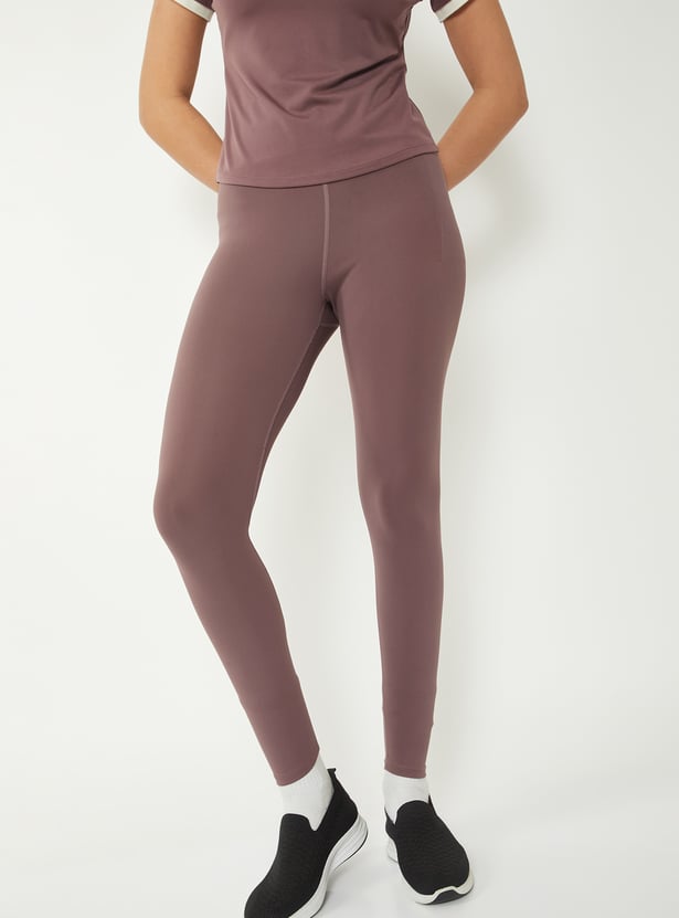 Women Solid Sports Tights