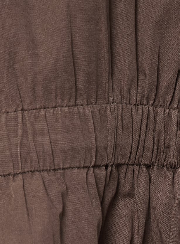 Women Solid Shirt Dress