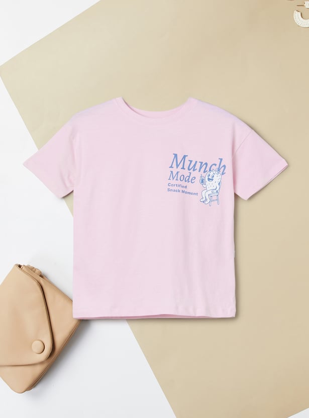 Girls Back Graphic Print T-shirt