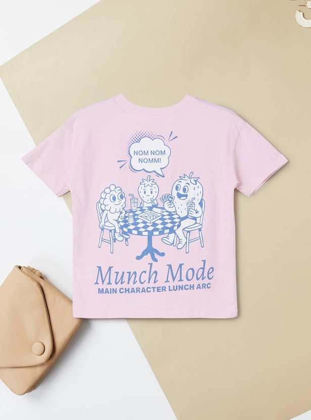 Girls Back Graphic Print T-shirt