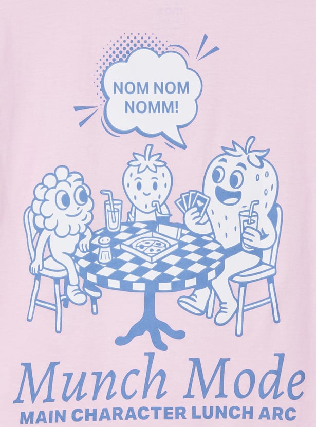 Girls Back Graphic Print T-shirt