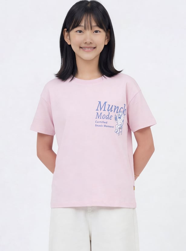 Girls Back Graphic Print T-shirt