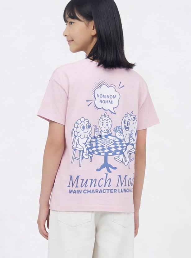 Girls Back Graphic Print T-shirt