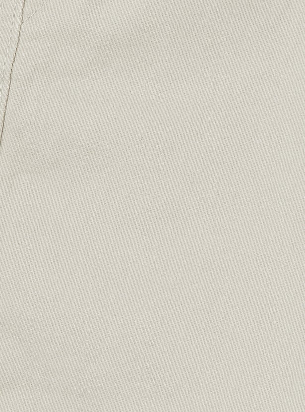 Boys Solid Woven Shorts