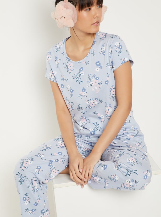 Women Printed PJ Set