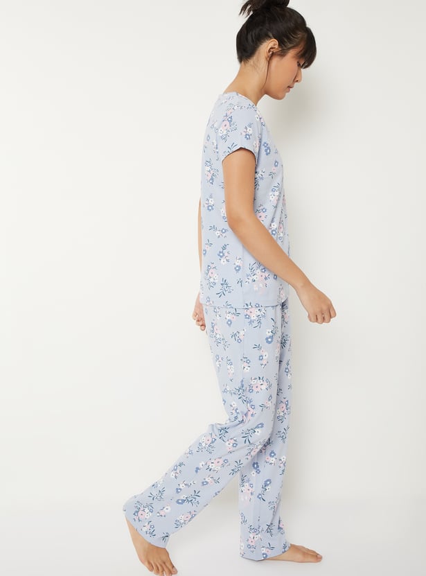 Women Printed PJ Set