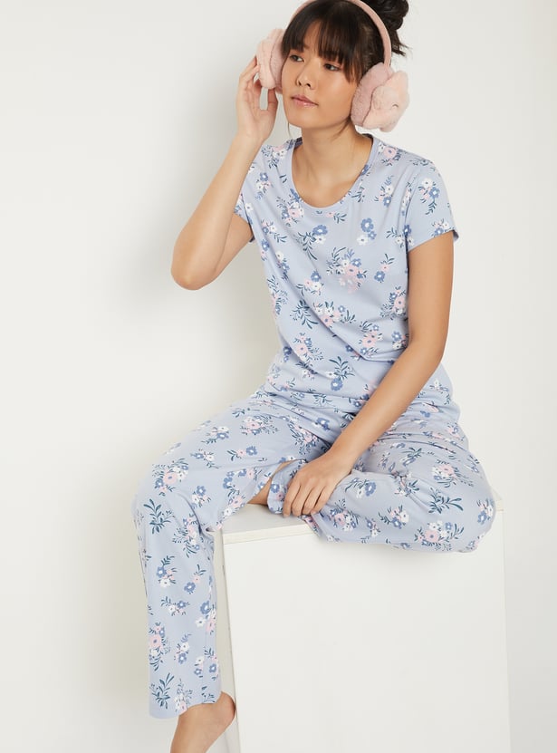 Women Printed PJ Set
