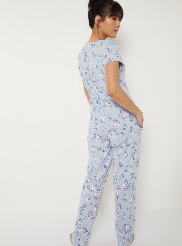 Women Printed PJ Set