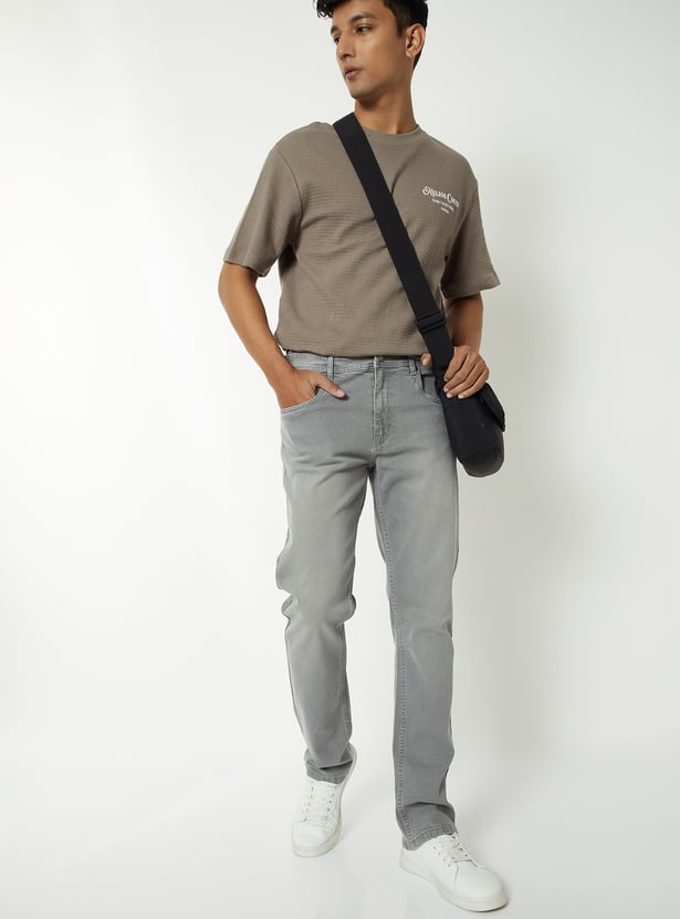 Men Washed Regular Fit Jeans