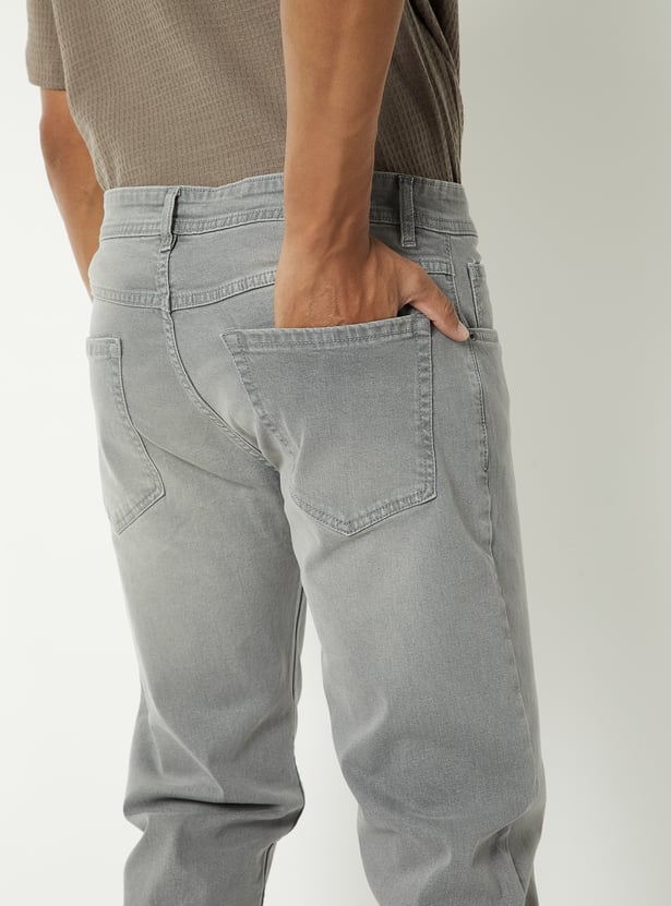 Men Washed Regular Fit Jeans