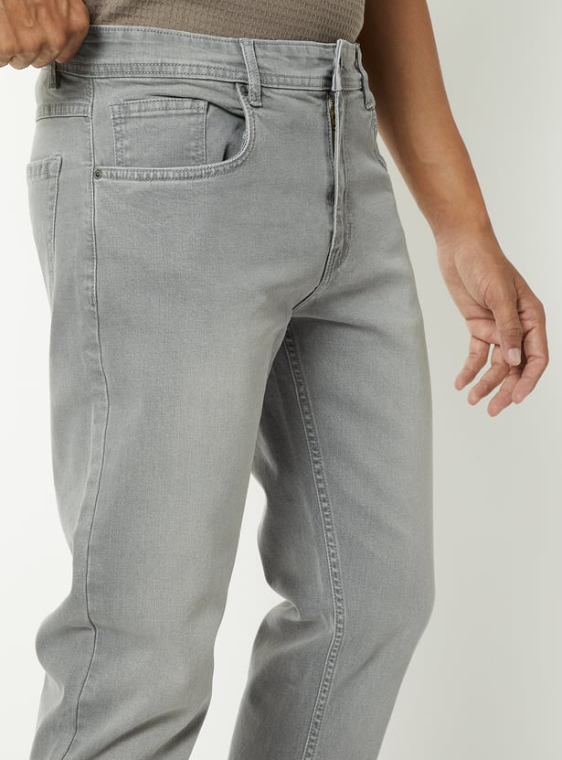 Men Washed Regular Fit Jeans