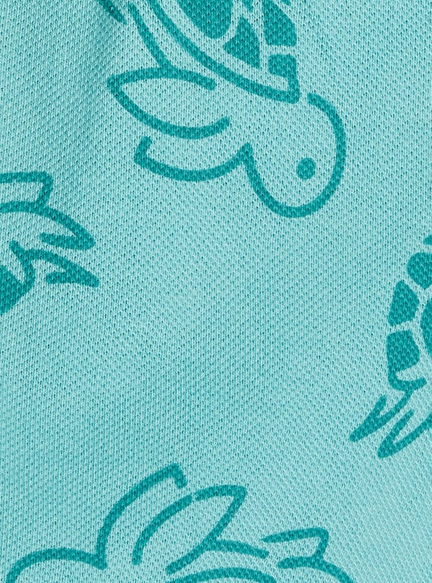 Boys Printed Shorts Set