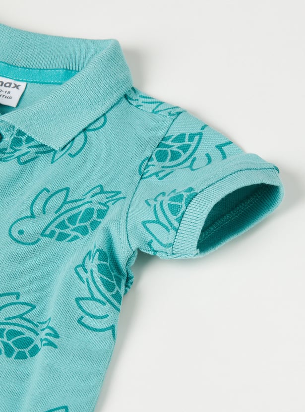 Boys Printed Shorts Set
