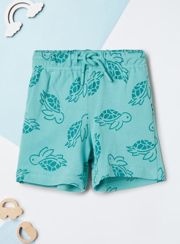 Boys Printed Shorts Set