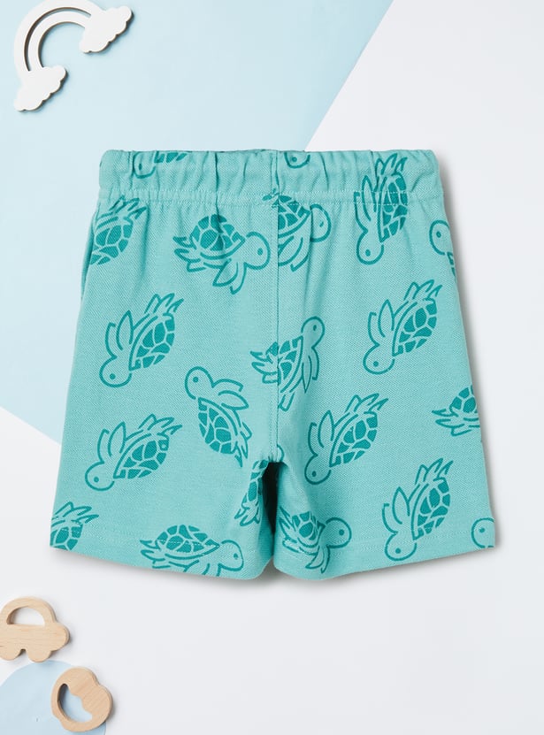 Boys Printed Shorts Set
