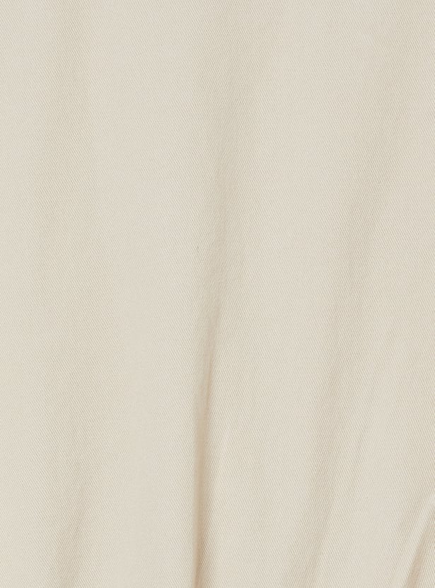 Girls Solid Shirt Dress