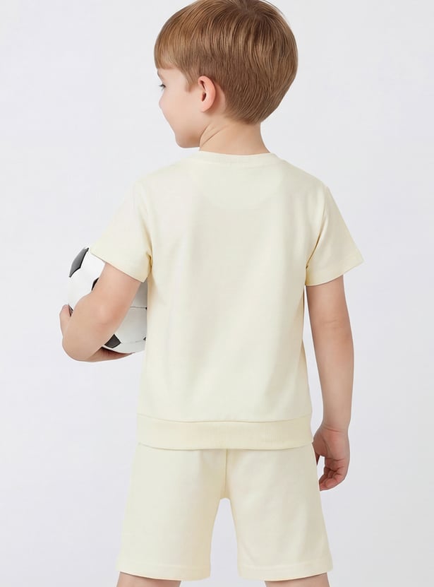 Boys Printed Shorts Set