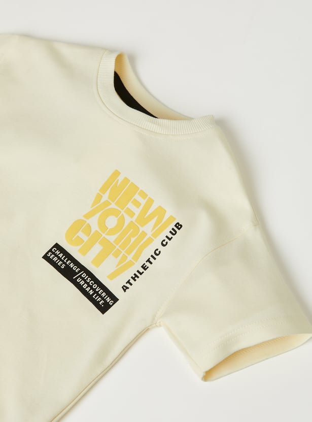 Boys Printed Shorts Set