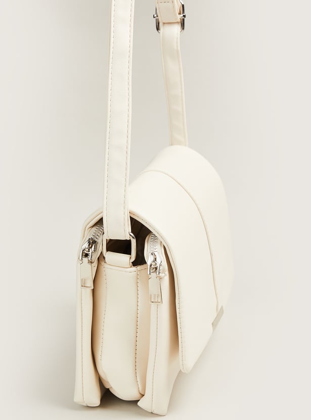 Women Solid Sling Bag