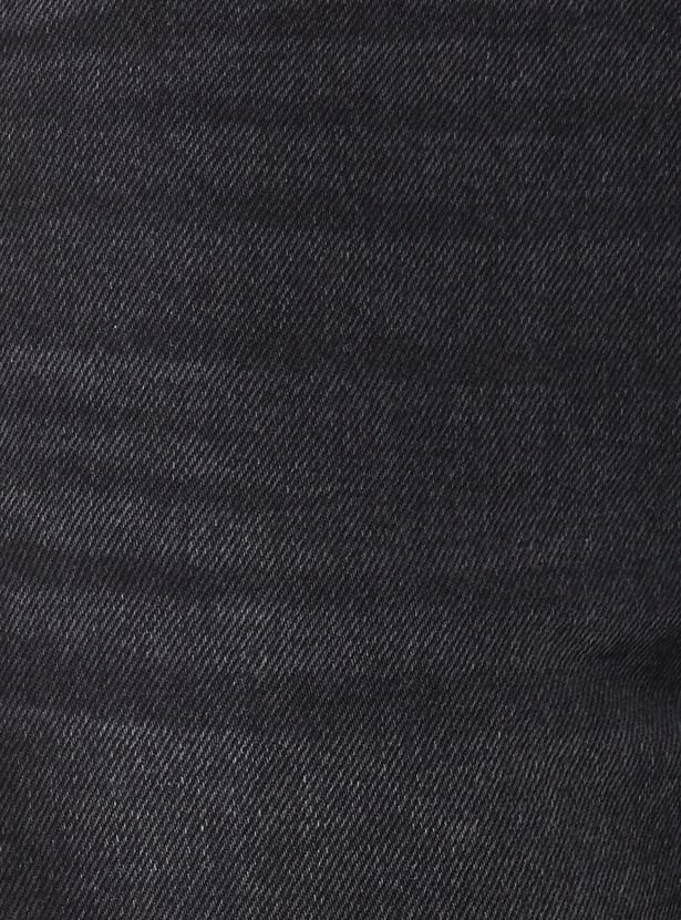 Women Washed Wide-Leg Jeans