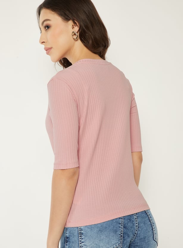 Women Ribbed T-shirt