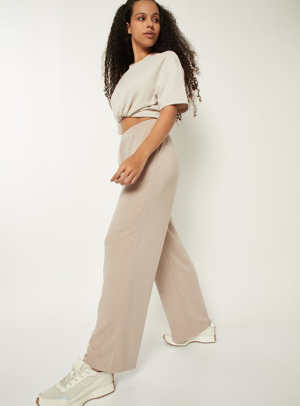 Women Solid Track Pants