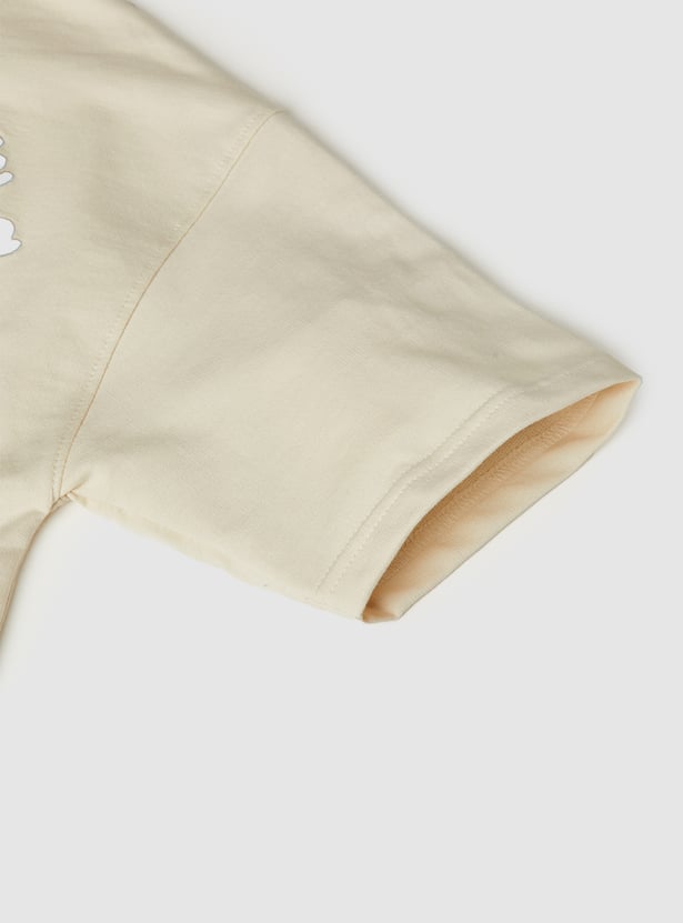 Boys Oversized Back Embroidered T-shirt