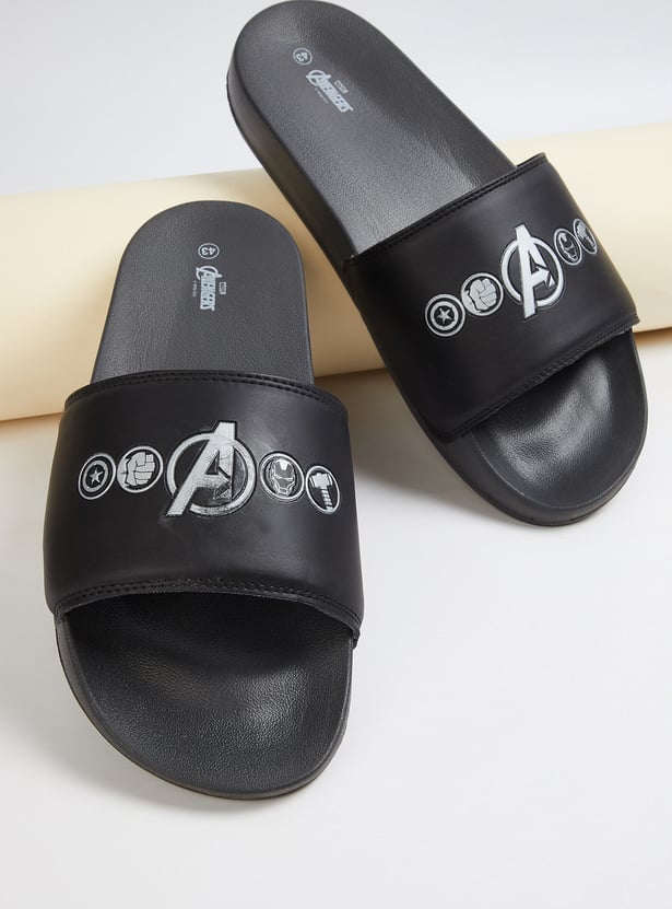 Men Avengers Printed Sliders