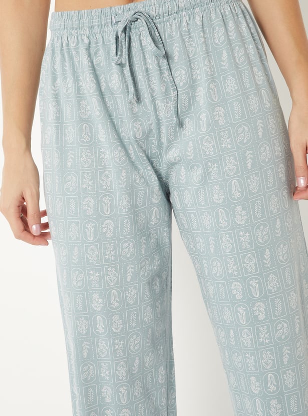 Women Printed PJ Set