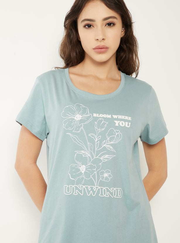 Women Printed PJ Set