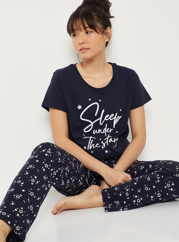 Women Printed PJ Set
