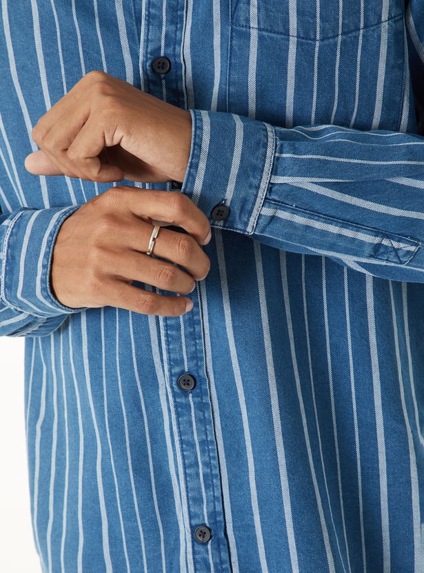 Men Striped Regular Fit Shirt