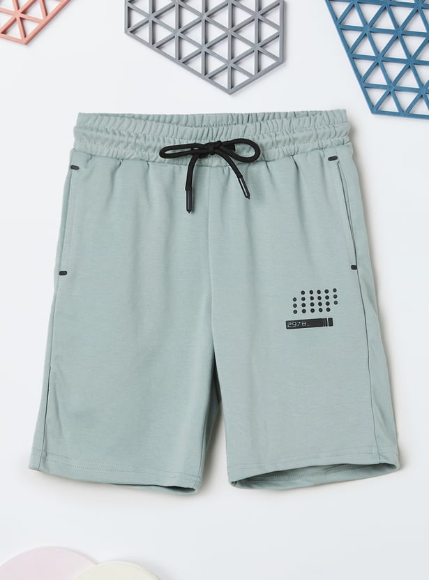 Boys Printed Shorts Set