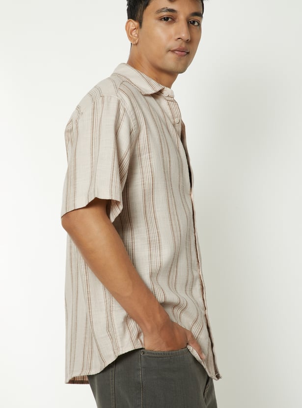 Men Regular Fit Striped Shirt