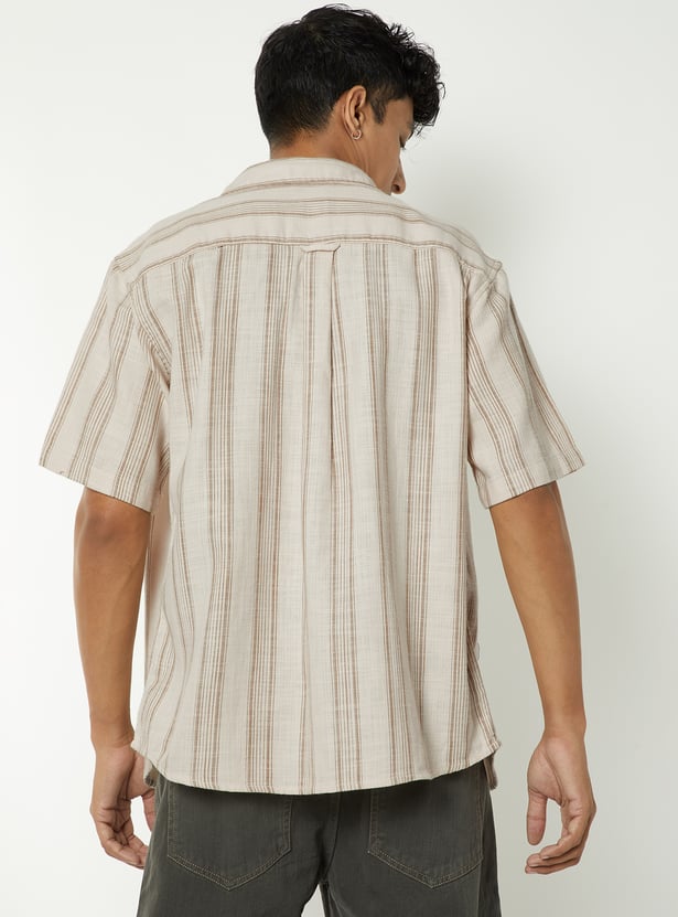 Men Regular Fit Striped Shirt