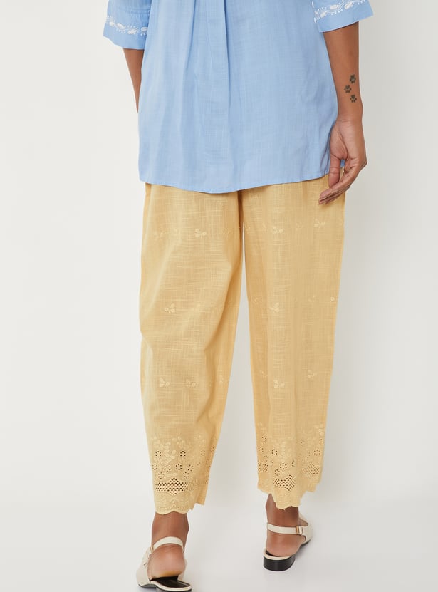 Women Schiffili Hem Palazzos