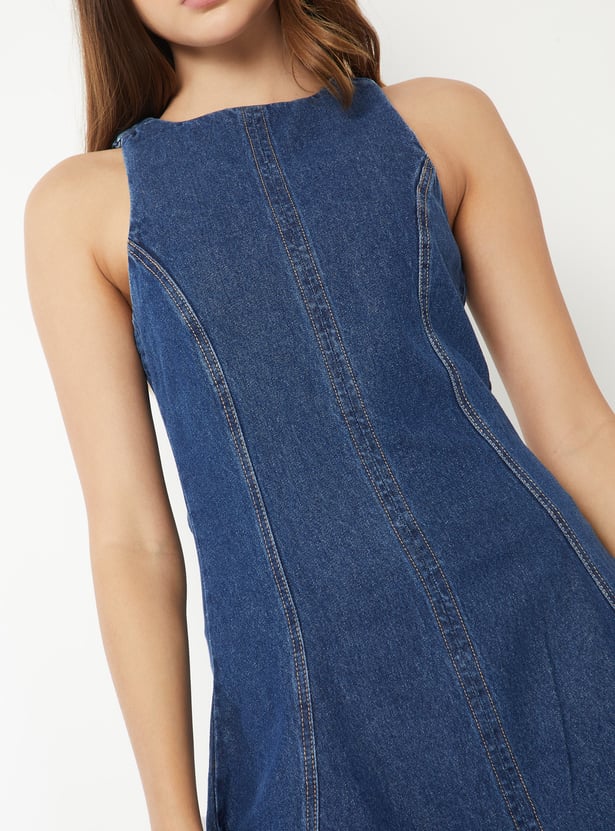 Women Solid A-line Dress