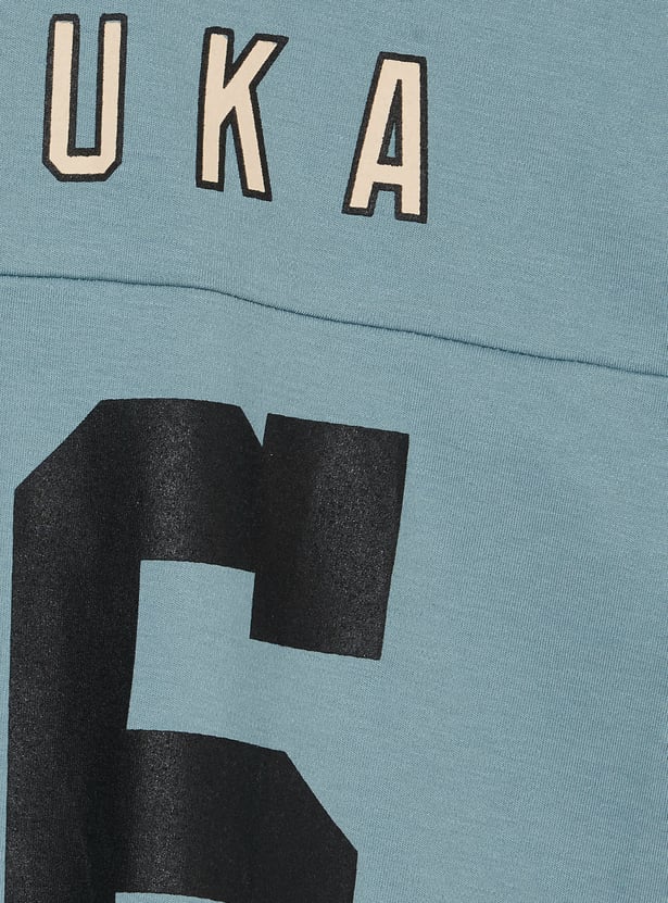 Boys Oversized Printed Jersey T-shirt