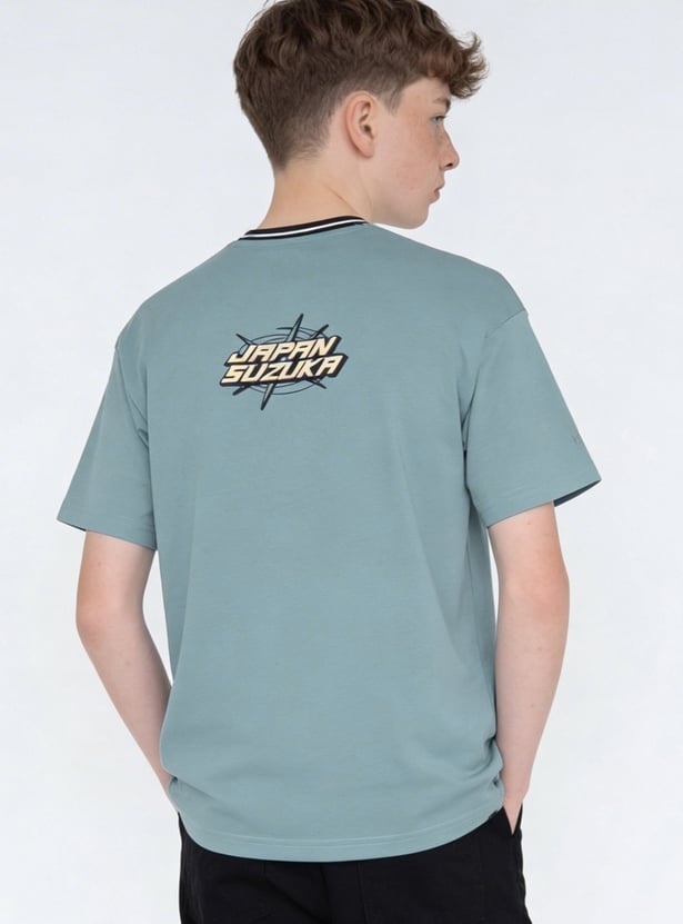 Boys Oversized Printed Jersey T-shirt